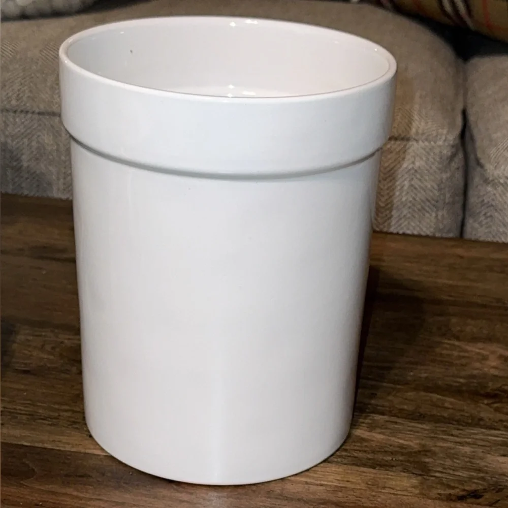 Rae Dunn Collection Magenta Kitchen Utensil Holder/Crock/Canister TOOLS (white)